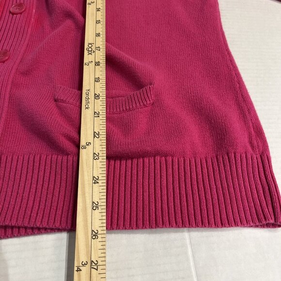 Pendleton Sweater Womens 3X Pink Button Down Cardigan Ribbed Trim‎ Preppy Modest - Picture 5 of 9